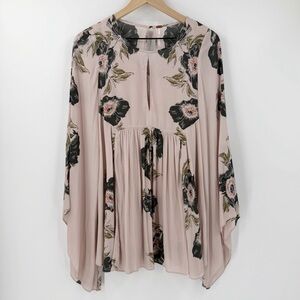 Free People Poppy Field Swing Tunic Dress XS Bell Sleeve Boho Hippie Festival